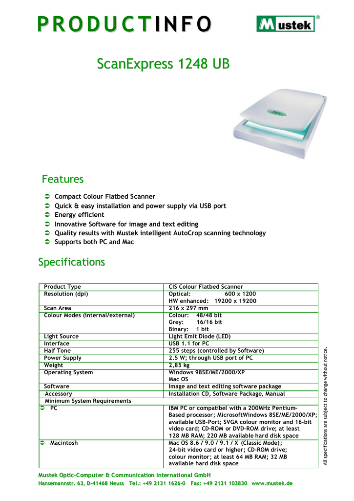 mustek 1200 ub plus scanner driver download