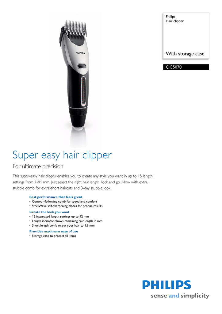philips hair trimmer length settings