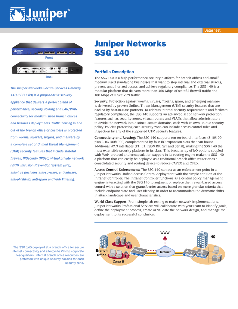 Juniper Ssg 100 Mem 512 Ssg 140 Sb Datasheet Manualzz