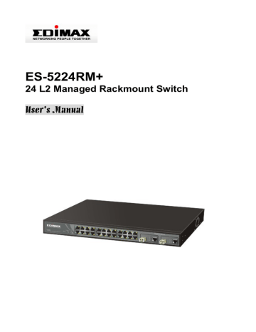 Edimax ES-5224RM+ Gigabit Ethernet Switch User's manual | Manualzz
