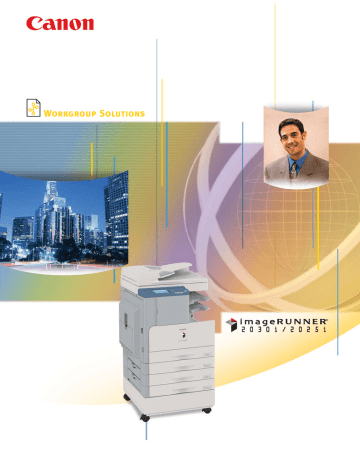 Canon iR iR2025i Datasheet  Manualzz