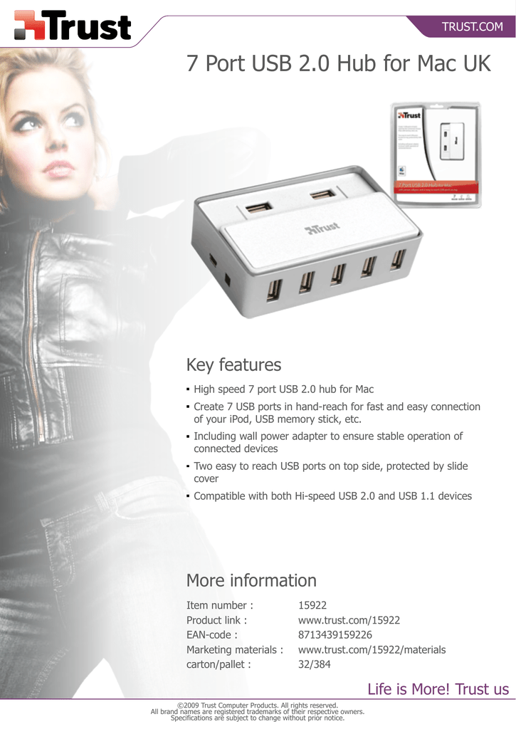 Usb 2 hub for macbook pro