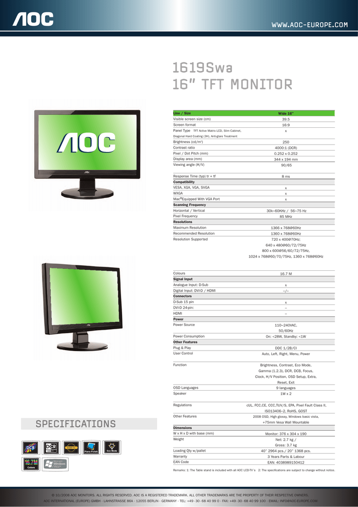 AOC 1619Swa 16\