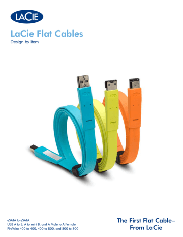 LaCie USB A to Mini B, Design by item / 10 pack Datasheet | Manualzz