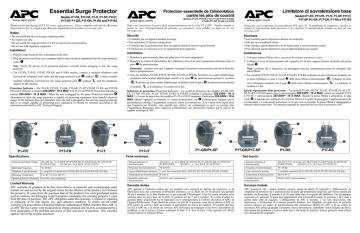 APC SurgeArrest Essential 1 - IT Datasheet | Manualzz