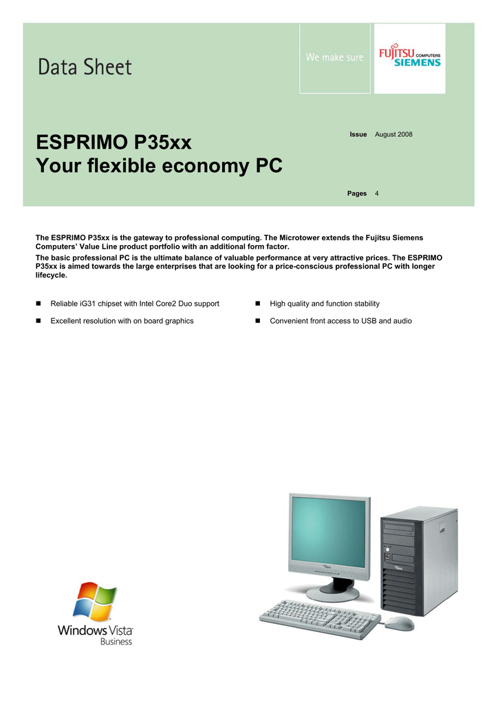 esprimo p3510 xp