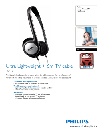 Philips SHP1800 null | Manualzz