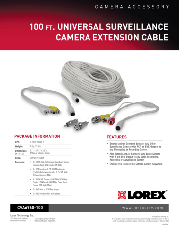 lorex 100 ft cable