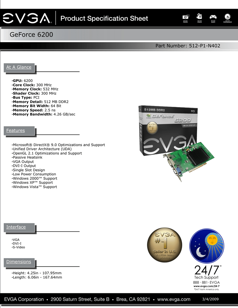 geforce 6200 driver windows 7