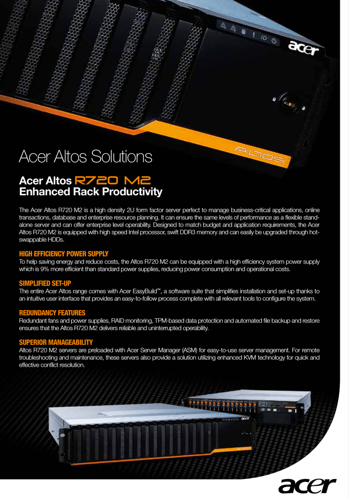 Acer Altos R720 SAS Drivers for Windows Driver UPDATE: Acer Altos R720 SAS