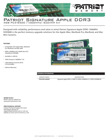 macbook memory upgrade 4gb