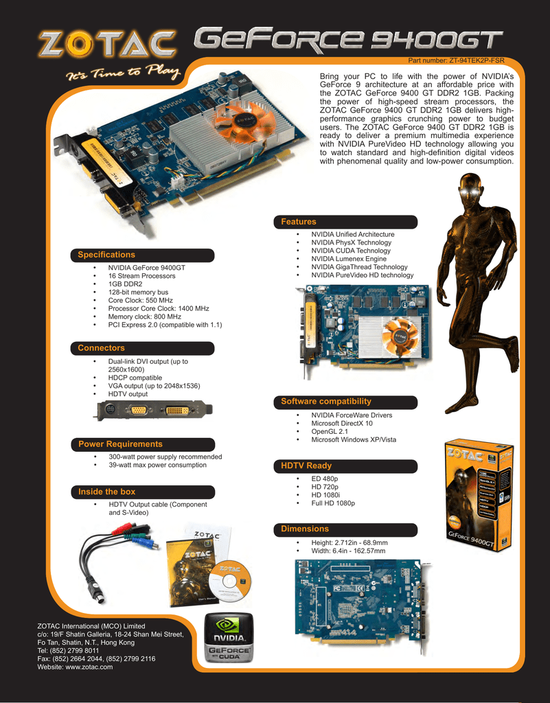 Geforce 9400 Driver Geforce 9400 Driver