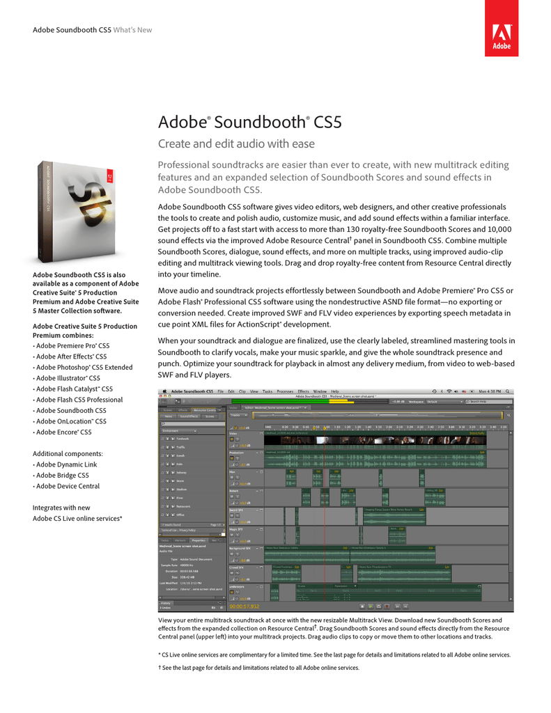 Adobe Soundbooth Cs5 3 Mac Es Manualzz