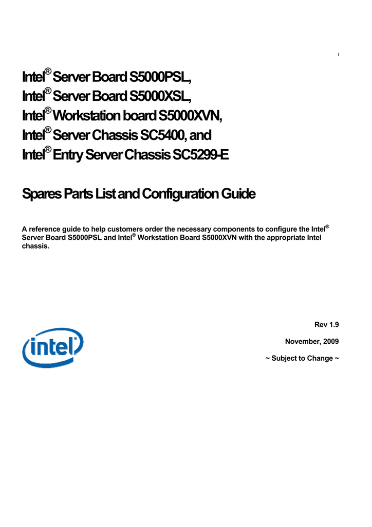 Intel AXX4FIXDB 4-Drive Fixed Drive Bay Assembly New Bulk Packaging
