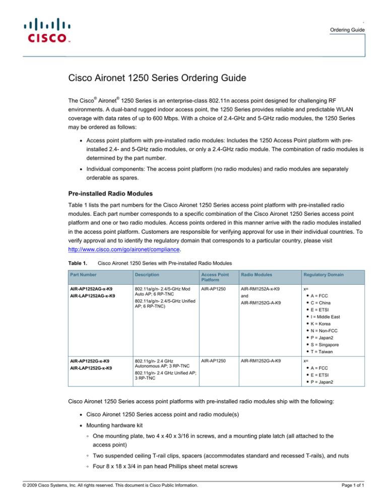 Cisco AIR-PWR-CORD-UK= Datasheet | Manualzz