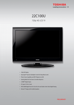 Toshiba 22C100U LCD TV Specification