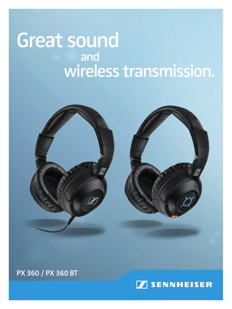 Sennheiser PX 360 Datasheet | Manualzz