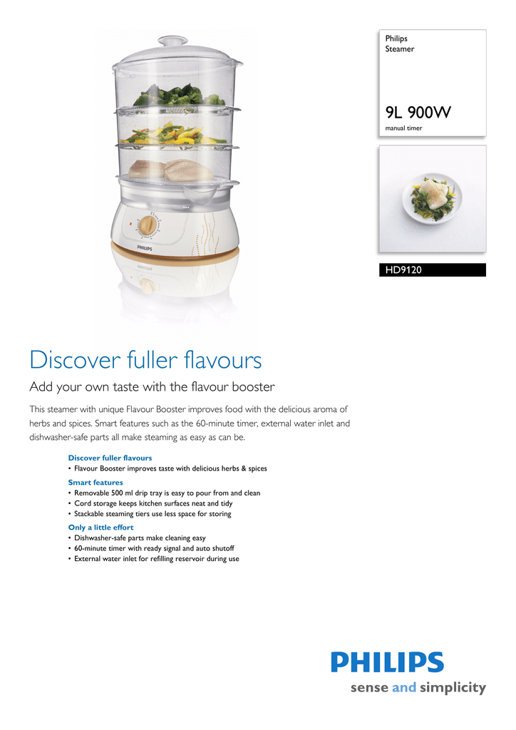 Таймер на филипс. Пароварка Philips discover Fuller flavours.