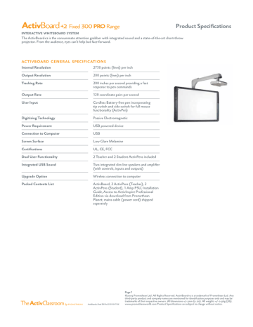 PRM-ACTIVWAND50 Promethean Activwand Cordless Extended Reach Pen 