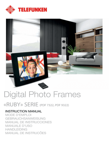 Digital living photo frame manual pf709