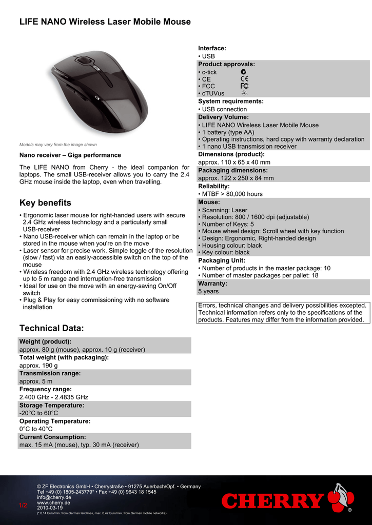 CHERRY ZF 5000 WIRELESS MOUSE DESCARGAR DRIVER CHERRY ZF 5000 WIRELESS MOUSE TREIBER WINDOWS XP
