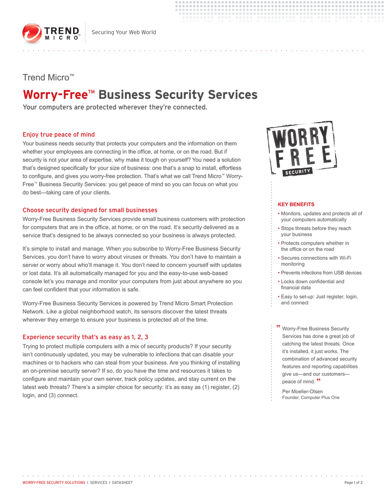trend micro security services