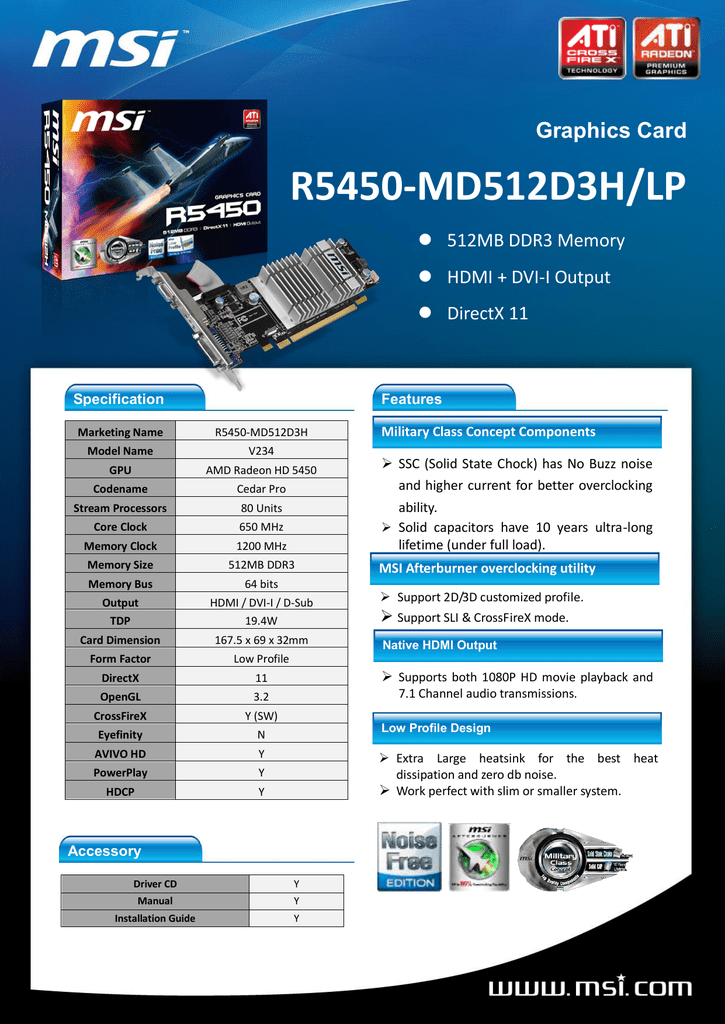 Msi discount r5450 driver