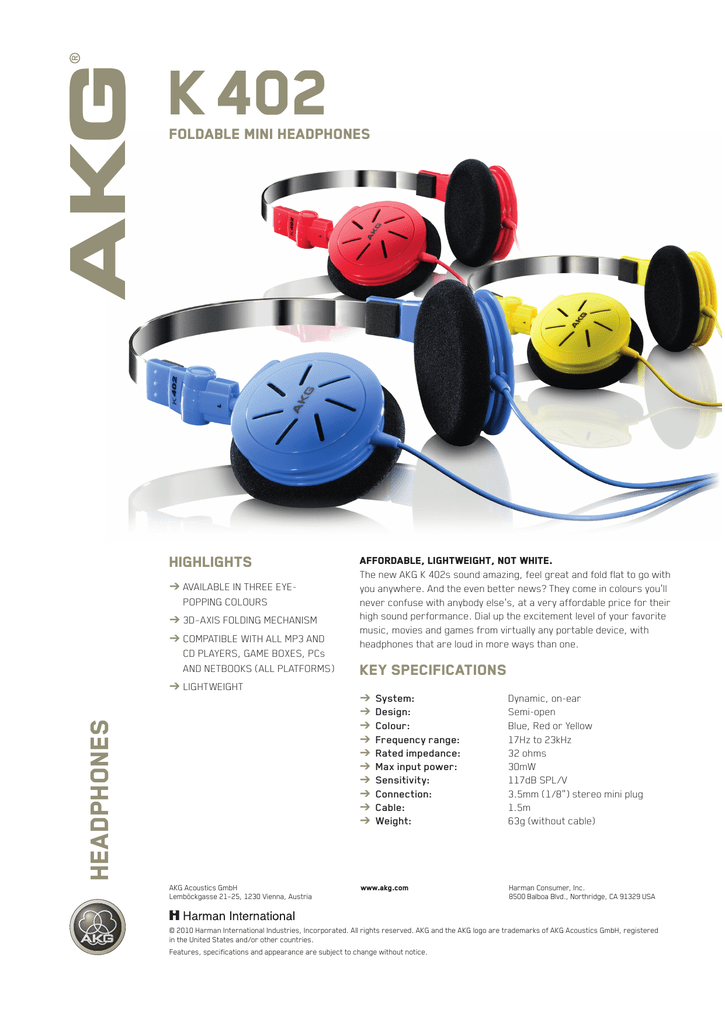 AKG K 402 Headphones - UNBOX PH