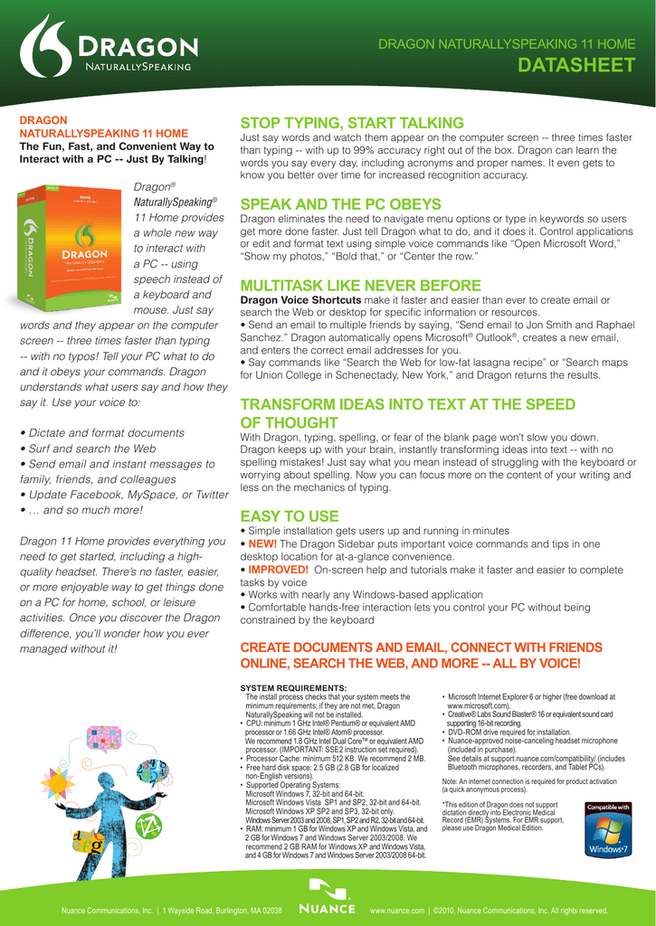 dragon naturallyspeaking 12 download home