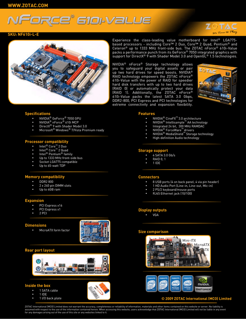 ZOTAC NF610I-D-E NVIDIA CHIPSET TREIBER WINDOWS 8 ZOTAC NF610I-D-E NVIDIA CHIPSET DRIVERS FOR WINDOWS 7