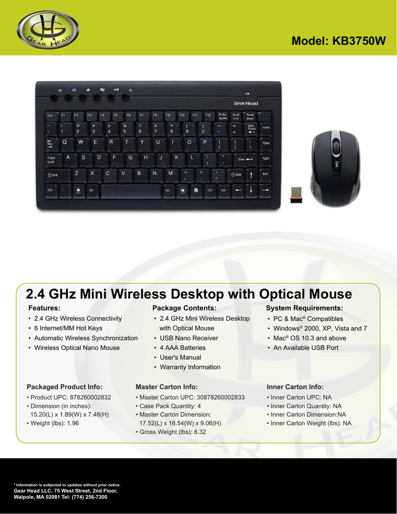 gear head mac mouse driver