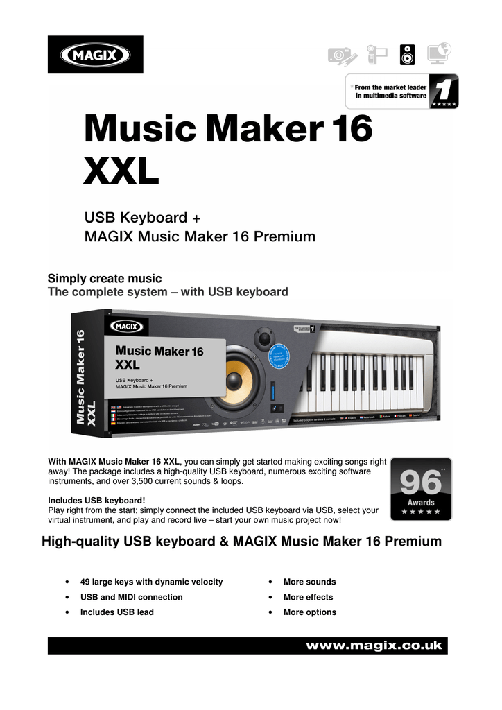 magix music maker premium 16