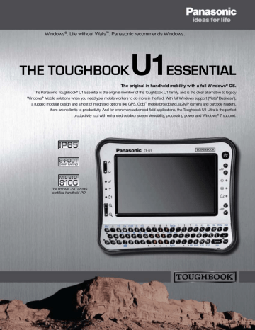 Panasonic Toughbook CF-U1 16GB White Datasheet | Manualzz