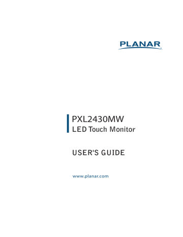 Planar Systems PXL2430MW Datasheet | Manualzz