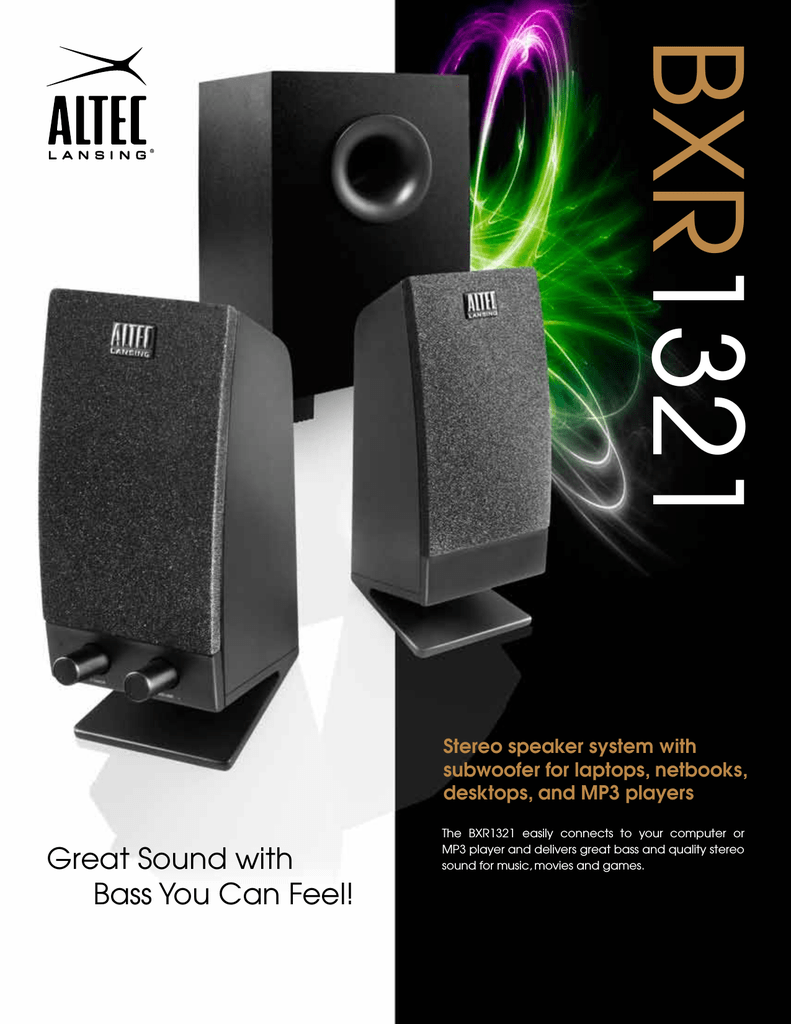 altec lansing bxr1321