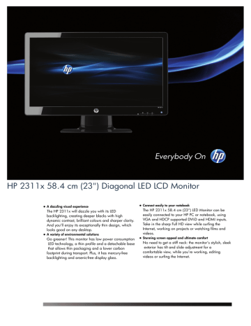 HP 2311x Datasheet | Manualzz