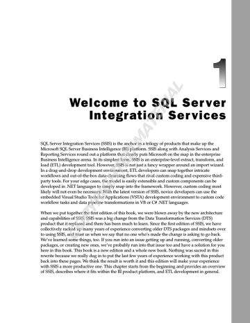 Wiley Professional Microsoft SQL Server 2008 Integration Services Datasheet | Manualzz