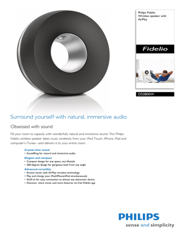 Philips Fidelio SoundRing wireless 