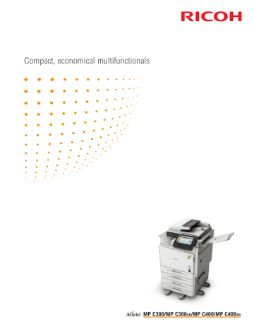 Ricoh Aficio Mp C300sr Datasheet Manualzz