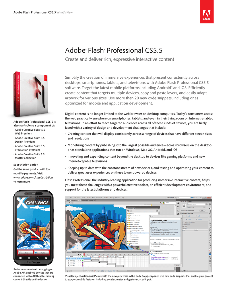 Adobe Flash Professional Cs5 5 Manualzz