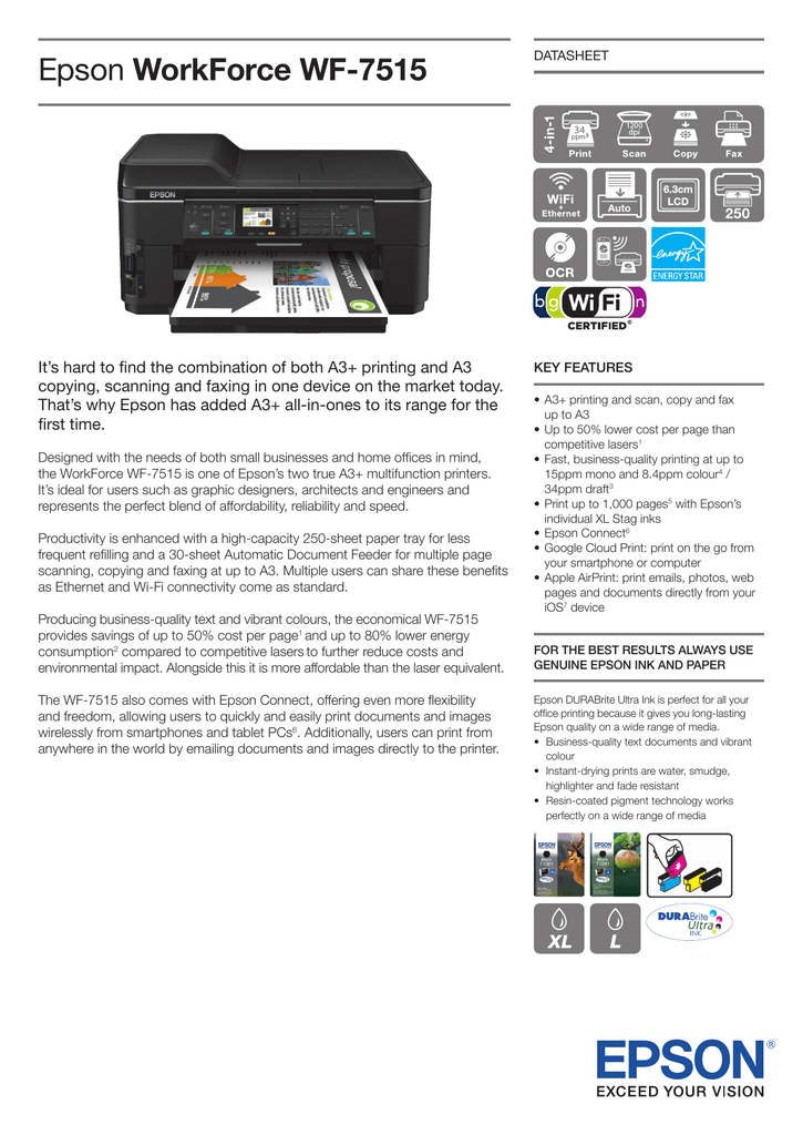epson workforce 7515