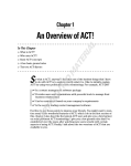 Wiley ACT! 2007 For Dummies Datasheet