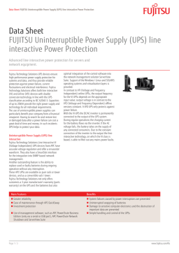 Fujitsu S26361-F4542-L150 uninterruptible power supply (UPS) Datasheet