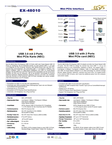 EXSYS EX-48010 Datenblatt | Manualzz