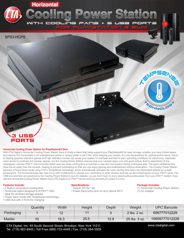 playstation 3 horizontal cooling power station