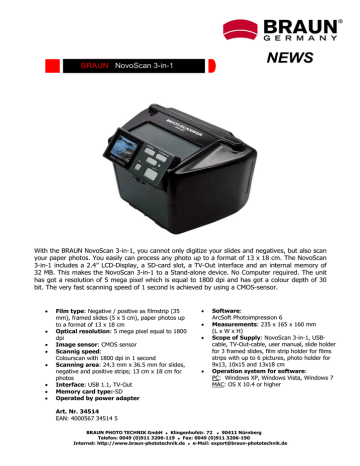 braun novoscan 3-in-1 film and photo scanner for mac braun novoscan 3-in-1 film and photo scanner for mac