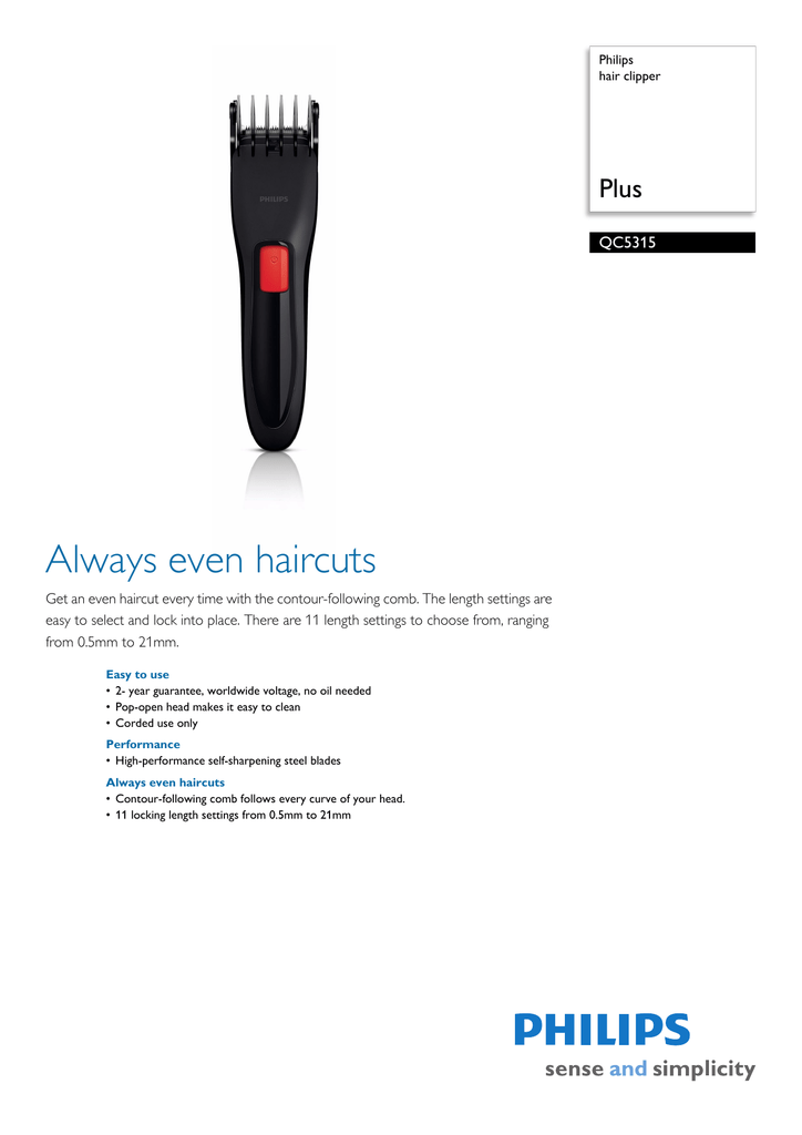 philips hair clipper plus qc5330