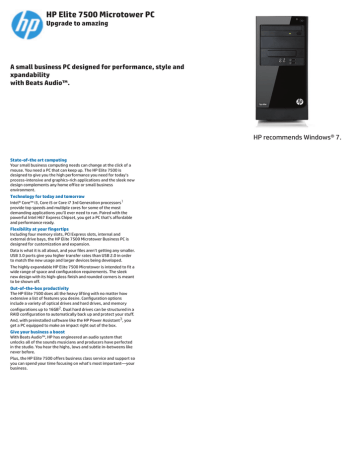 PC Avec Écran HP Compaq Elite 8300 USDT I5 22 8Go RAM 240Go SSD Windows 10