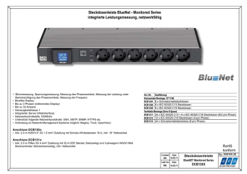 EFB Elektronik DCB1301 surge protector Datenblatt | Manualzz