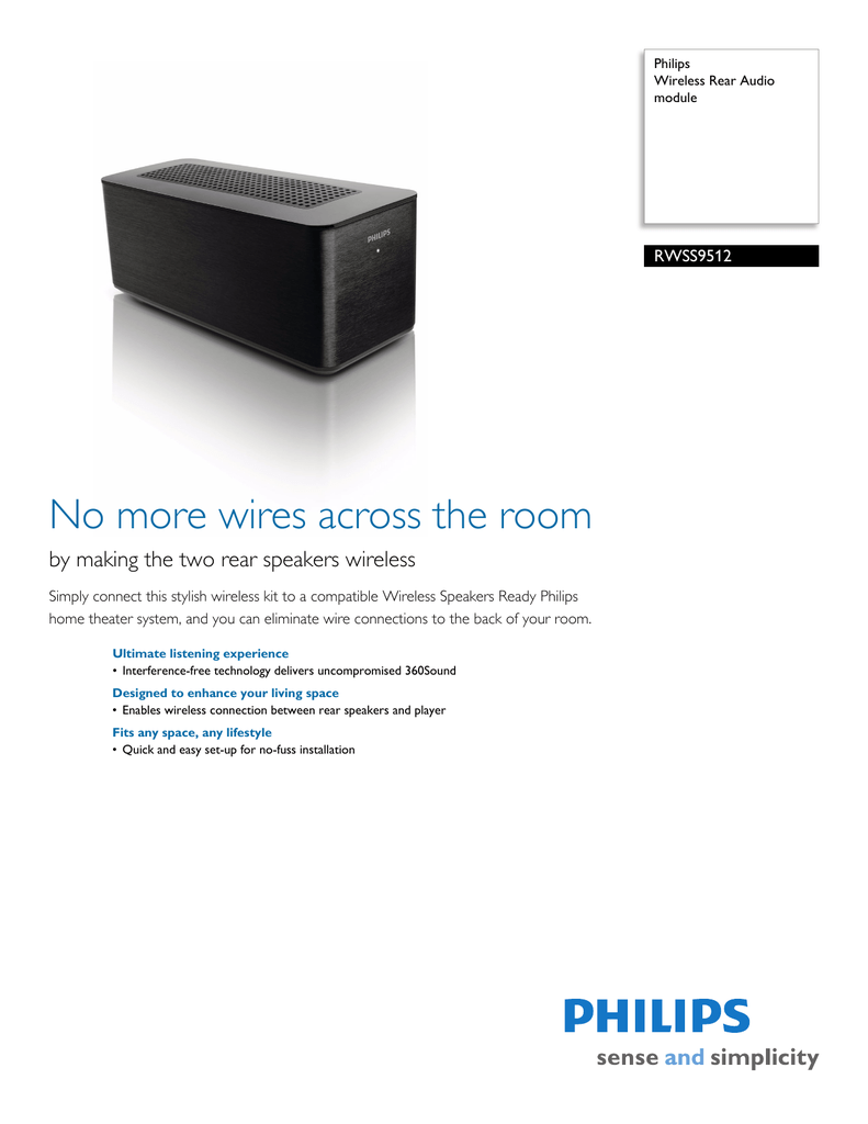 philips home theatre wireless rear speakers